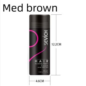 Powder Extension Thinning Thickening Hair Growth (Option: Med brown-12G)