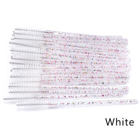 Hot Selling Crystal Acrylic Eyelash Brush (Option: Color rodwhite-50PCS)