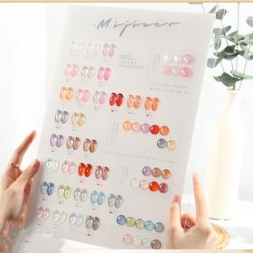 Net Celebrity 30 Pop Color Milk Tea Color Honey Nail Polish Gel Set (Option: 2 Style)