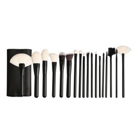 Wooden Handle Soft Hair Makeup Brush Set Beauty Tools (Option: A)