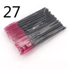 Disposable Eyelash Brush Grafting Makeup Tool (Option: 27Style-50PCS)