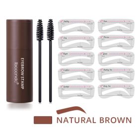 Hairline Trimming Powder And Eyebrow Powder (Option: Multicolor-Natural brown)