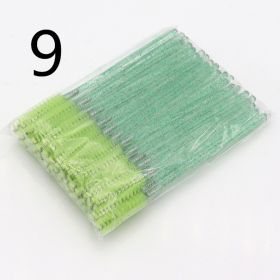 Disposable Eyelash Brush Grafting Makeup Tool (Option: 9 Style-50PCS)