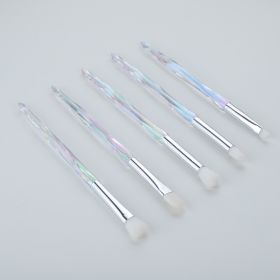 Eye Makeup Brush Eye Shadow Brush Set Beginner Nose Shadow Brush Soft Lip Brush (Option: White-5PCS)