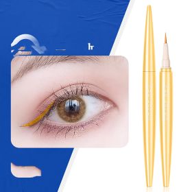 Liquid Eyeliner Pencil In Black Brown Extra Fine Lower Lashes (Option: Lemon Cheese)