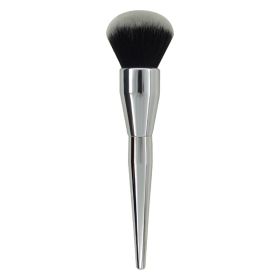 Large Single Powder Brush Rose Gold Cosmetic Brush (Option: Silver black)