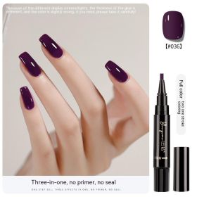 Nail Lazy One-step Glue UV Polish (Option: 36 Style)