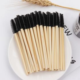 Disposable Beauty Tool Mini Nylon Eyelash Brush (Option: Black-50PCS)