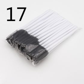 Disposable Eyelash Brush Grafting Makeup Tool (Option: 17Style-50PCS)