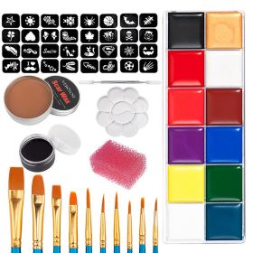 Make-up Sculpting Skin Wax Cover Eyebrow Wax Oil Paint Set (Option: A-8piece set)