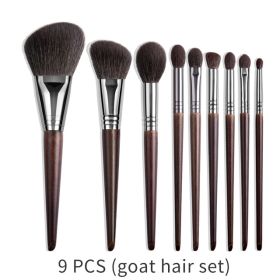 Natural Makeup Brushes Set Eyeshadow Make Up Brush Goat (Option: 9pcs1457810111219)