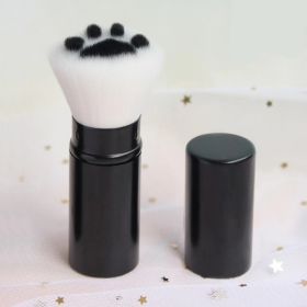 Portable Cute Cat Claw Multifunctional Makeup Brush (Color: Black)