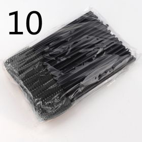 Disposable Eyelash Brush Grafting Makeup Tool (Option: 10 Style-50PCS)