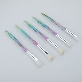 Eye Makeup Brush Eye Shadow Brush Set Beginner Nose Shadow Brush Soft Lip Brush (Option: Green white2-5PCS)