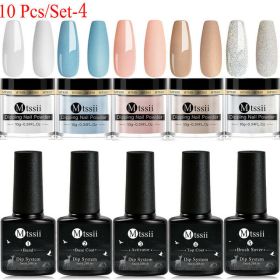 Mtssii 10g Dipping Nail Powder Set Matte Nail Glitter Dippin (Option: NZH12474)