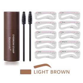 Hairline Trimming Powder And Eyebrow Powder (Option: Multicolor-Light brown)