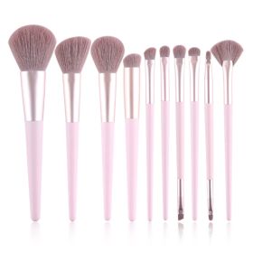 11Pcs Makeup Brushes Set (Option: Pink 10pcs set with opp bag)