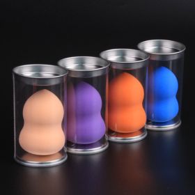 Beveled Sponge Puff Water Drop Makeup Egg (Option: Random color-Gourd tinplate box)