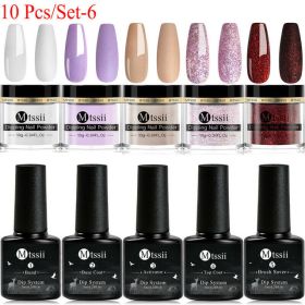 Mtssii 10g Dipping Nail Powder Set Matte Nail Glitter Dippin (Option: NZH12476)