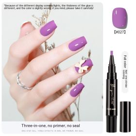 Nail Lazy One-step Glue UV Polish (Option: 27 Style)