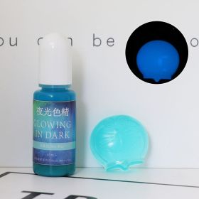 DIY Epoxy Resin Luminous Pigment UV Crystal Drop Glue Mold Color With Luminous Color Essence (Option: Sky Blue-10ML)