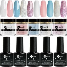 Mtssii 10g Dipping Nail Powder Set Matte Nail Glitter Dippin (Option: NZH19576)