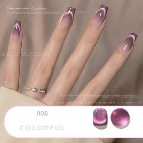 Dream Dynamic Crystal Cat Eye Whitening Phototherapy Nail Enamel (Option: C08)