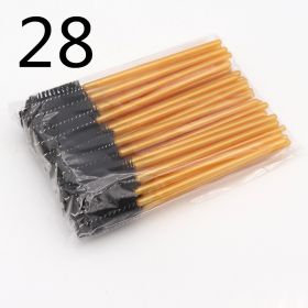 Disposable Eyelash Brush Grafting Makeup Tool (Option: 28Style-50PCS)