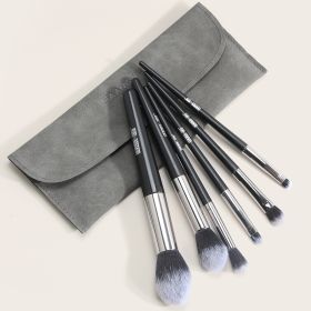 Fashion 6 Makeup Tools Female Trimming Blush Eyeshadow Brushes (Option: Black-6brushes and brush pack)