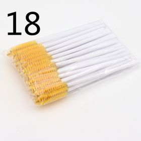 Disposable Eyelash Brush Grafting Makeup Tool (Option: 18Style-50PCS)