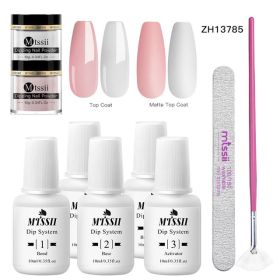 Mtssii 10g Dipping Nail Powder Set Matte Nail Glitter Dippin (Option: NZH13785)