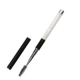 Spiral Eyelash Brush With Single Long Handle (Color: Black)