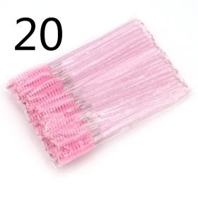 Disposable Eyelash Brush Grafting Makeup Tool (Option: 20Style-50PCS)