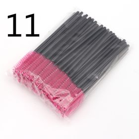 Disposable Eyelash Brush Grafting Makeup Tool (Option: 11 Style-50PCS)