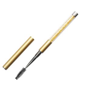 Spiral Eyelash Brush With Single Long Handle (Color: Gold)