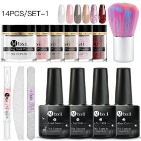 Mtssii 10g Dipping Nail Powder Set Matte Nail Glitter Dippin (Option: NZH10849)