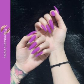 Fluorescent Manicure European And American Style Nightclub (Option: D8 12 Fluorescent Purple)