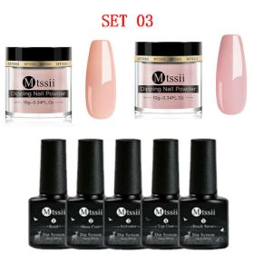 Mtssii 10g Dipping Nail Powder Set Matte Nail Glitter Dippin (Option: Orangered)