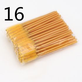 Disposable Eyelash Brush Grafting Makeup Tool (Option: 16 Style-50PCS)