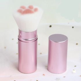 Portable Cute Cat Claw Multifunctional Makeup Brush (Color: Pink)