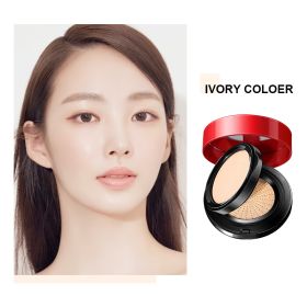 Double-layer Red Cushion Powder Bb Cream Concealer Set Makeup (Option: Ivory white)