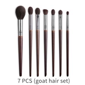 Natural Makeup Brushes Set Eyeshadow Make Up Brush Goat (Option: 7pcs57810111219)