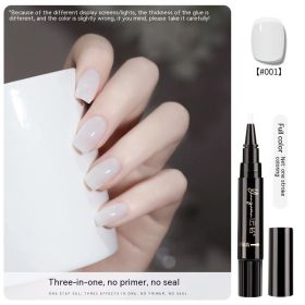 Nail Lazy One-step Glue UV Polish (Option: 01 Style)