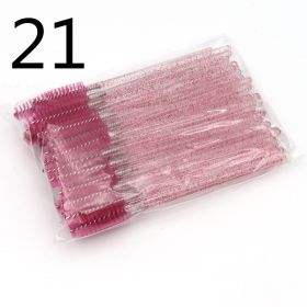 Disposable Eyelash Brush Grafting Makeup Tool (Option: 21Style-50PCS)