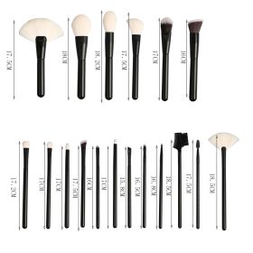 Wooden Handle Soft Hair Makeup Brush Set Beauty Tools (Option: B)