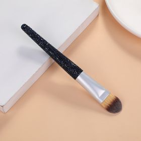 Diamond Encrusted Makeup Brush Soft Bristle Makeup Tool (Option: Blue foundation brush)