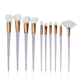 10PCS Makeup Brushes Kit Beauty Foundation Blending Blus (Option: 10white)