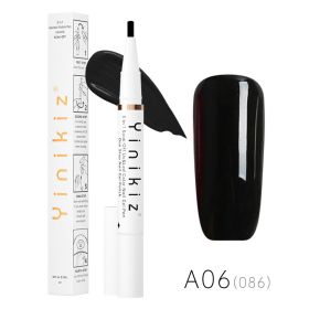 One-Step Glue Lazy Pen White Three-in-one UV Polish Convenient And Fast Beginner Manicure (Option: G207 A06)